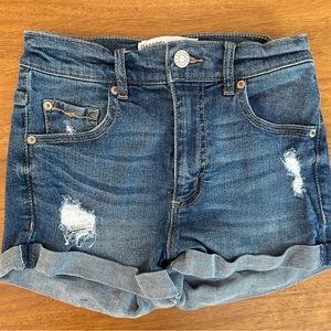 Garage Distressed Jean Shorts